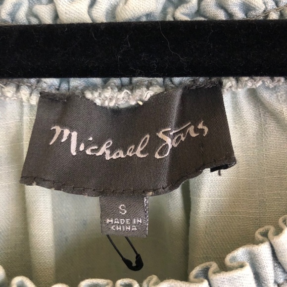 Michael Stars Smocked Off the Shoulder Shift Dress - Picture 4 of 7